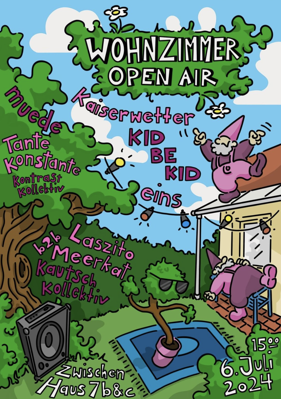 Plakat Wohnzimmer Open Air