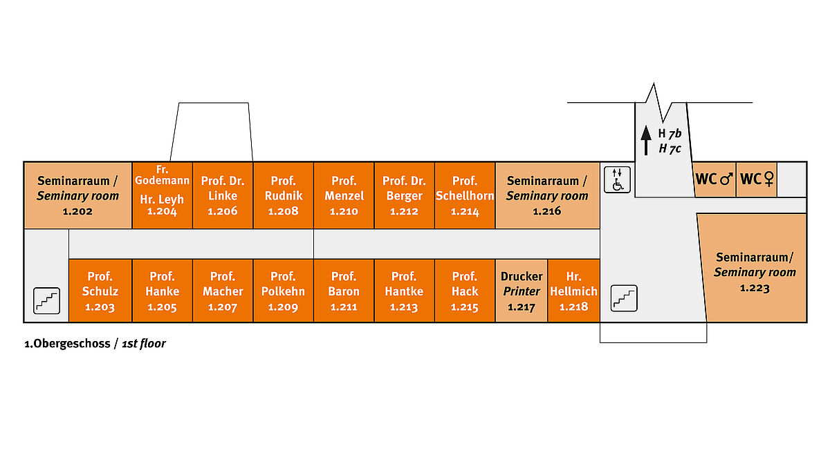 Raumplan Fakultät Gestaltung